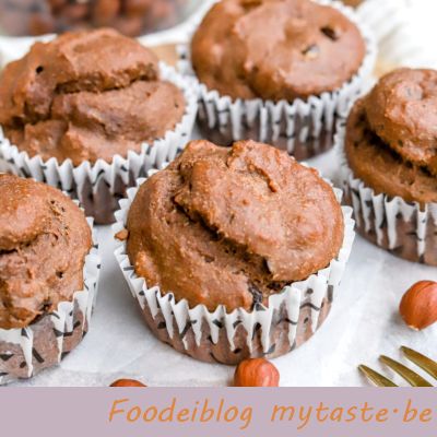chocolade bananenbrood muffins