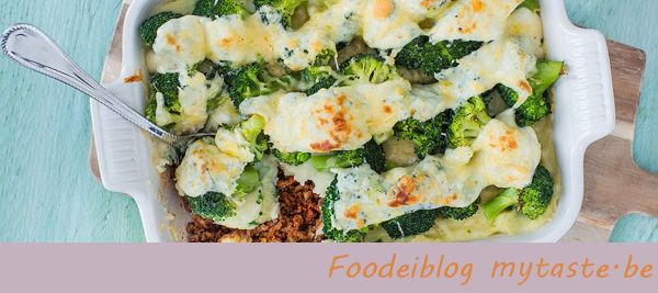 Ovenschotel met gehakt en broccoli