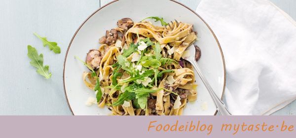 Pasta met champignons en truffel