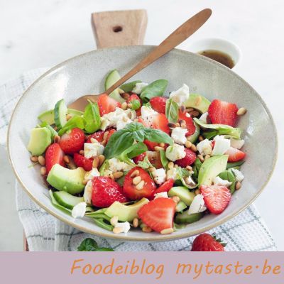 Salade-met-aardbeien