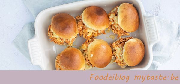 Pulled chicken broodjes
